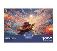 Sinoshow_24085_a_Small_Wooden_Boat_is_Floating_on_The_Water_Sur_c5f40f19-2d56-462a-a85c-4a8fbc6f7c02_4 1000 Piezas Rompecabezas Difícil, Desafiante, Casi Imposible Juego De Rompecabezas, Regalo De Na