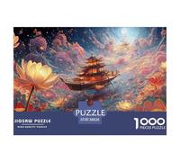 Sinoshow_24085_a_Small_Wooden_Boat_is_Floating_on_The_Water_Sur_c5f40f19-2d56-462a-a85c-4a8fbc6f7c02_2 1000 Piezas Rompecabezas Estimulante Y Educativo Rompecabezas, Juguetes Educativos Únicos Y Esti