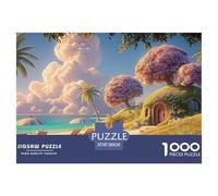 Sinoshow_24085_a_Sunny_Beach_Scene_with_Palm_Trees_Flowers_and__7e839259-aa55-4086-9443-a40d01e56983_4 1000 Piezas Rompecabezas Difícil, Desafiante, Casi Imposible Juego De Rompecabezas, Regalo De Na