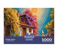 Sinoshow_24085_a_Sunny_Day_in_The_Village_with_Pots_of_Flowers__107b14b6-f239-4089-a1bd-3d4ce5037960_3 1000 Piezas Jigsaw Puzzle Difícil, Desafiante, Casi Imposible Juego De Rompecabezas, Juguetes Ed