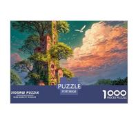 Sinoshow_24085_a_Tall_Building_Covered_in_Trees_and_Vines_in_TH_e916ff6d-0332-4112-b9a0-4ae74c23ae3d_1 1000 Piezas Rompecabezas Estimulante Y Educativo Rompecabezas, Imágenes Vi
