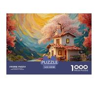 Sinoshow_24085_a_Two-Story_Small_House_with_White_Walls_and_Red_1d4dceb5-6e05-4dca-9d8b-590e73fa8b32_3 1000 Piezas Rompecabezas Divertido Y Estimulante Rompecabezas, Juego Familiar Anti-Estrés, Regal