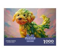 Sinoshow_24085_a_Vegetable_Dog_Green_in_Color_Against_a_White_b_3790986a-89df-4e8a-be5b-04b7fec50e68_2 1000 Piezas Jigsaw Puzzle Difícil, Desafiante, Casi Imposible Juego De Rompecabezas, Juego Famil