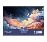 Sinoshow_24085_a_Vibrant_Colorful_Painting_of_Clouds_in_The_nig_17af3c59-2ecd-4f13-a1a3-2d830708df25_2 1000 Piezas Jigsaw Puzzle Difícil, Desafiante, Casi Imposible Rompecabezas, Co