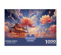 Sinoshow_24085_a_Vibrant_Painting_of_Pink_Lotus_Flowers_and_gre_13d16ea0-3e07-466d-93a1-34dad0b1ca79_4 1000 Piezas Rompecabezas Estimulante Y Educativo Juego De Rompecabezas, Juego Familiar Anti-Estr