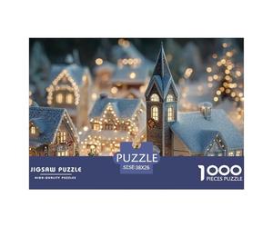 Sinoshow_24085_a_Whimsical_Christmas_Village_with_Snow-Covered__15fbb095-c09d-40b7-ac5f-08f7468802ec_3 1000 Piezas Rompecabezas Difícil, Desafiante, Casi Imposible Rompecabezas, Juguetes Educativos Ú
