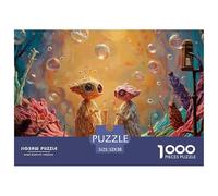 Sinoshow_24085_a_Whimsical_Illustration_of_Two_Cute_Aliens_Shar_b98b942a-b992-40ca-b572-481a9ed0ee84_2 1000 Piezas Jigsaw Puzzle Estimulante Y Educativo Juego De Rompecabezas, Juguetes Educativos Úni