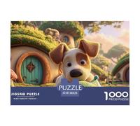 Sinoshow_24085_a_White_and_Brown_Short-Haired_Cute_Puppy_is_pla_026c71bc-6eb7-4289-a338-f77e6c3468dc_4 1000 Piezas Rompecabezas Difícil, Desafiante, Casi Imposible Rompecabezas, Juego Familiar Anti-E