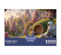 Sinoshow_24085_a_White_Astronaut_Sitting_on_The_Back_of_The_Ear_e0fa01ad-5eae-46a9-8740-5c7be709a76c_2 1000 Piezas Rompecabezas Difícil, Desafiante, Casi Imposible Juego De Rompecabezas, Juego Famili