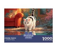 Sinoshow_24085_a_White_Cat_Walking_on_The_Water_Surface_with_it_0ce9a328-2cb2-4894-8686-8c69ba22689a_2 1000 Piezas Rompecabezas Estimulante Y Educativo Rompecabezas, Imágenes Vi