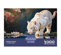 Sinoshow_24085_a_White_Cat_Walking_on_The_Water_Surface_with_it_31db3ad3-d32d-4ffa-9cf6-c946ab2cf149_3 1000 Piezas Rompecabezas Divertido Y Estimulante Rompecabezas, Juguetes Educativos Únicos Y Esti