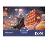 Sinoshow_24085_a_White-Haired_Girl_in_a_Blue_Kimono_with_Golden_170c8cf4-23cb-4524-86c8-e78e6adb2c50_3 1000 Piezas Rompecabezas Difícil, Desafiante, Casi Imposible Juego De Rompecabezas, Regalo De Na