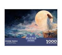 Sinoshow_24085_a_Woman_Stands_on_The_Edge_of_an_Abyss_Her_Long__fc057136-e1dc-4174-a380-2055bc04d804_1 1000 Piezas Rompecabezas Difícil, Desafiante, Casi Imposible Rompecabezas, Juguetes Educativos Ú