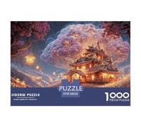 Sinoshow_24085_a_Wooden_House_Covered_with_Flowers_Stands_Under_2afc9edf-95fa-4617-bb33-24e3fc98577b_1 1000 Piezas Rompecabezas Difícil, Desafiante, Casi Imposible Rompecabezas, Juego Familiar Anti-E