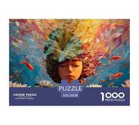 Sinoshow_24085_a_Young_Chinese_Woman_with_Her_Eyes_Closed_sitti_c4461e31-9c3d-41af-b132-f0431ac7924d_4 1000 Piezas Jigsaw Puzzle Difícil, Desafiante, Casi Imposible Juego De Rompecabezas, Juego Famil