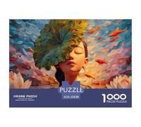Sinoshow_24085_a_Young_Chinese_Woman_with_Her_Eyes_Closed_sitti_c4461e31-9c3d-41af-b132-f0431ac7924d_2 1000 Piezas Jigsaw Puzzle Difícil, Desafiante, Casi Imposible Rompecabezas, Co