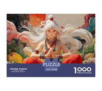 Sinoshow_24085_a_Young_Girl_with_White_Hair_Wearing_Red_Pants_a_9a1d9ec5-2d5d-499a-a3e9-6d1c04e7efc4_1 1000 Piezas Rompecabezas Divertido Y Estimulante Rompecabezas, Juguetes Educativos Únicos Y Esti