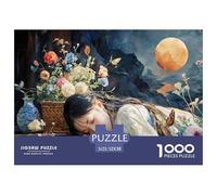 Sinoshow_24085_a_Young_Woman_with_Long_Black_Hair_Lies_on_a_Tab_51ed6afa-cdd0-41e5-afdb-9dffd5868efc_2 1000 Piezas Rompecabezas Divertido Y Estimulante Juego De Rompecabezas, Im