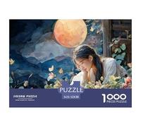 Sinoshow_24085_a_Young_Woman_with_Long_Black_Hair_Lies_on_a_Tab_51ed6afa-cdd0-41e5-afdb-9dffd5868efc_4 1000 Piezas Jigsaw Puzzle Difícil, Desafiante, Casi Imposible Juego De Rompecabezas, Juguetes Ed