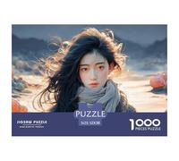 Sinoshow_24085_a_Young_Woman_with_Long_Black_Hair_Wearing_a_gra_e6e63c75-bd8f-4345-9b59-4c918483dde9_2 1000 Piezas Rompecabezas Estimulante Y Educativo Juego De Rompecabezas, Im
