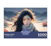 Sinoshow_24085_a_Young_Woman_with_Long_Black_Hair_Wearing_a_gra_e6e63c75-bd8f-4345-9b59-4c918483dde9_2 1000 Piezas Rompecabezas Difícil, Desafiante, Casi Imposible Juego De Rompecabezas, Juguetes Edu
