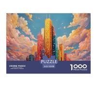 Sinoshow_24085_an_Illustration_of_The_Three_Towering_Buildings__e0ae5bce-8367-4df4-95c9-e95ced0da405_1 1000 Piezas Rompecabezas Divertido Y Estimulante Juego De Rompecabezas, Im