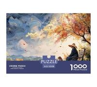 Sinoshow_24085_an_Old_Woman_Sits_on_an_Iron_Bench_Under_The_tre_09ab888d-4ee9-4fe7-922d-050728fb2307_1 1000 Piezas Rompecabezas Divertido Y Estimulante Rompecabezas, Juguetes Educativos Únicos Y Esti