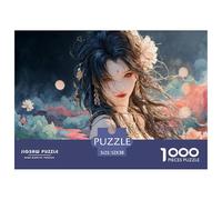 Sinoshow_24085_Beautiful_Anime_Girl_with_a_Japanese-Inspired_ha_d59c2cb3-4d6e-4149-b605-bfabef8e0b1c_1 1000 Piezas Jigsaw Puzzle Difícil, Desafiante, Casi Imposible Rompecabezas, Co