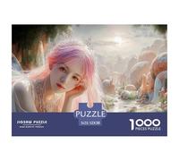 Sinoshow_24085_Beautiful_Girl_with_Pink_Hair_Silver_Tiara_and_a_40e9bc96-ad4c-47ef-bfe8-1734805dda66_2 1000 Piezas Rompecabezas Divertido Y Estimulante Rompecabezas, Juego Familiar Anti-Estrés, Jugue