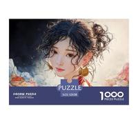 Sinoshow_24085_Beautiful_Young_Woman_with_Black_Hair_Half-Body__e78acda0-c561-423c-ba7e-3c10c012bb19_4 1000 Piezas Rompecabezas Divertido Y Estimulante Rompecabezas, Imágenes Vi