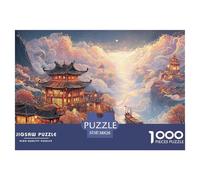 Sinoshow_24085_Chinese_Ink_Painting_a_Small_Village_on_The_Rive_8288d864-2f1d-493d-bdc2-134de0e3dd51_2 1000 Piezas Rompecabezas Difícil, Desafiante, Casi Imposible Juego De Rompecabezas, Juguetes Edu