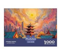 Sinoshow_24085_Chinese_Ink_Painting_The_Roof_of_Ancient_Chinese_0550e644-5e64-4139-b2bf-82c6ef4ad1f3_3 1000 Piezas Rompecabezas Divertido Y Estimulante Rompecabezas, Imágenes Vi