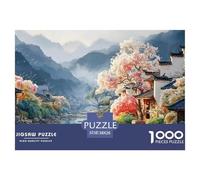 Sinoshow_24085_Chinese-Style_Houses_with_White_Walls_and_Black__4643f42f-9e2f-487d-98d8-fa0315c6e64f_3 1000 Piezas Rompecabezas Difícil, Desafiante, Casi Imposible Juego De Rompecabezas, Juguetes Edu