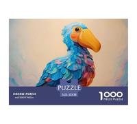 Sinoshow_24085_Cute_and_Simple_Illustration_of_a_Blue_Dodo_Whit_5648dc15-984e-45c5-a83e-a4b0946d264f_1 1000 Piezas Jigsaw Puzzle Difícil, Desafiante, Casi Imposible Rompecabezas, Co