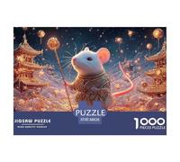 Sinoshow_24085_Cute_White_Mouse_in_a_Steampunk_Costume_in_The_s_fdfc98d1-3f61-4ba0-a726-318af9b88829_1 1000 Piezas Rompecabezas Estimulante Y Educativo Rompecabezas, Juego Familiar Anti-Estrés, Jugue