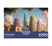Sinoshow_24085_Illustration_of_Three_Skyscrapers_Along_The_Rive_71c33e4b-cf34-44b0-ac89-6bb803a0b855_4 1000 Piezas Rompecabezas Estimulante Y Educativo Rompecabezas, Juego Familiar Anti-Estrés, Jugue