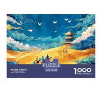 Sinoshow_24085_in_The_Desert_There_is_an_Endless_Golden_Silk_SC_f7f3f2cd-a525-48d6-a830-3ab755565261_2 1000 Piezas Rompecabezas Divertido Y Estimulante Rompecabezas, Juego Familiar Anti-Estrés, Regal
