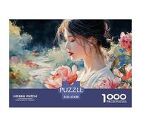 Sinoshow_24085_Oil_Painting_of_a_Chinese_Girl_with_Long_Hair_an_213970f4-f979-4d10-886a-279bd664fd6a_3 1000 Piezas Jigsaw Puzzle Difícil, Desafiante, Casi Imposible Juego De Rompecabezas, Regalo De N