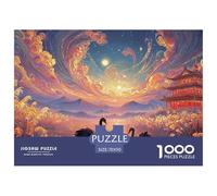 Sinoshow_24085_Oil_Painting_of_Black_Swans_Swimming_in_The_Lake_56017e3a-8978-4979-8d99-c828fe948df6_1 1000 Piezas Rompecabezas Estimulante Y Educativo Rompecabezas, Juego Familiar Anti-Estrés, Regal