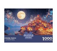 Sinoshow_24085_photorealistic_Small_Italian_Village_by_The_Sea__cc8e1bf0-1604-4ef3-92ac-677e76bb90fa_2 1000 Piezas Rompecabezas Estimulante Y Educativo Juego De Rompecabezas, Im