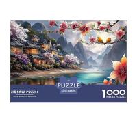 Sinoshow_24085_Picturesque_Countryside_Houses_on_The_Riverbank__dffbe63e-0b59-4657-a89c-4833c07bf6ca_3 1000 Piezas Rompecabezas Estimulante Y Educativo Rompecabezas, Imágenes Vi