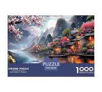 Sinoshow_24085_Picturesque_Countryside_Houses_on_The_Riverbank__dffbe63e-0b59-4657-a89c-4833c07bf6ca_1 (1) 1000 Piezas Rompecabezas Difícil, Desafiante, Casi Imposible Juego De Rompecabezas, Juguetes