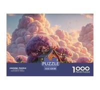 Sinoshow_24085_Pink_Sky_Pink_Clouds_a_House_in_The_Middle_of_TH_65413691-64cf-467f-b275-ede9d1828210_3 1000 Piezas Rompecabezas Difícil, Desafiante, Casi Imposible Juego De Rompecabezas, Regalo De Na