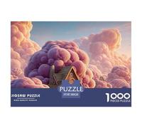 Sinoshow_24085_Pink_Sky_Pink_Clouds_a_House_in_The_Middle_of_TH_65413691-64cf-467f-b275-ede9d1828210_2 1000 Piezas Rompecabezas Difícil, Desafiante, Casi Imposible Juego De Rompecabezas, Juego Famili
