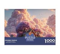 Sinoshow_24085_Pink_Sky_Pink_Clouds_a_House_in_The_Middle_of_TH_65413691-64cf-467f-b275-ede9d1828210_3 1000 Piezas Rompecabezas Estimulante Y Educativo Rompecabezas, Juguetes Educativos Únicos Y Esti