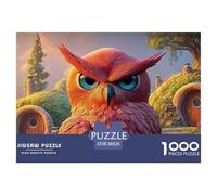 Sinoshow_24085_Red_Owl_with_Blue_Eyes_Oil_Painting_Vibrant_Colo_c902c109-f8b1-4e34-ab31-7a70a3ba9d38_4 1000 Piezas Rompecabezas Divertido Y Estimulante Juego De Rompecabezas, Juguetes Educativos Únic