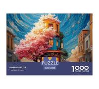Sinoshow_24085_Studio_Ghibli-Style_Exterior_of_an_Apartment_bui_041fa7de-ff6a-44af-be8d-5fb63f18006c_2 1000 Piezas Rompecabezas Divertido Y Estimulante Rompecabezas, Juguetes Educativos Únicos Y Esti