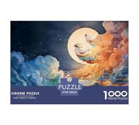 Sinoshow_24085_The_Background_is_The_Night_Sky_with_Clouds_and__2aee4dd3-e754-4cff-af3f-37a39aeb8a14_1 1000 Piezas Jigsaw Puzzle Estimulante Y Educativo Juego De Rompecabezas, Juguetes Educativos Úni