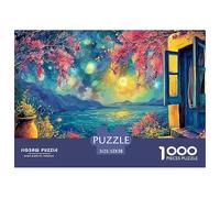 Sinoshow_24085_The_Blue_Window_is_Open_with_Pink_Flowers_and_gr_2cf64deb-b9e5-4476-84b1-0132214bc35e_2 1000 Piezas Rompecabezas Divertido Y Estimulante Rompecabezas, Juego Familiar Anti-Estrés, Regal