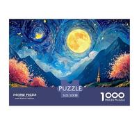 Sinoshow_24085_The_Moon_is_Full_Pink_Cherry_Blossoms_and_Red_le_0dd8a583-84c3-4943-b072-ace3d3c0218d_1 1000 Piezas Jigsaw Puzzle Difícil, Desafiante, Casi Imposible Juego De Rompecabezas, Regalo De N